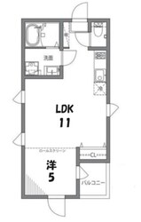 四谷アパートメントWの物件間取画像